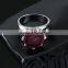 Hot sale Amethyst gemstone gold plated brass Wedding rings for woman