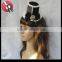 Mini White Black Lace Victorian Top Hat Clip On Adult Womens Costume Accessory