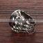 21MM Stainless steel vintage claw AAA red zircon ring fashion ring steam punk jewelry 6240010
