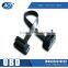 16P OBD2 male to female extension cable OBDii ribbon cable