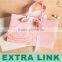Good quality wedding 300g art card paper box packaging for candy with handle