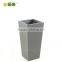 high quality inclined matt grey GRC flower pot