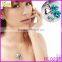 New Fashion Bib Statement Silver Plated Crystal Pendent Necklace Chain Jewellery