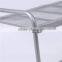 2 Shelf Wire Mesh Basket Shelving & Mental Square Shelves with Wheel for Restaurant