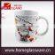 Santa and Snowman Ceramic Christmas Mugs for Coffee or Hot Cocoa