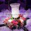 Tall wedding table crystal centerpiece