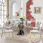 Manufacture cylinder glass dining table for hotel used