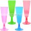 High Quality Unbreakable clored champagne flut , party supply long stem chamgne glass for holiday decoration