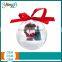 Decorative Transparent Plastic Christmas Baubles