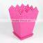 colourful square plastic flower pot