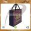 PP laminated jute tote bag with padded rope handle