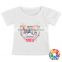 Cute Cartoon Foxes Baby Shirts Girls Short Sleeve Cotton Top Blank Baby T Shirts Wholesale