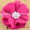 Colorful handmade rhinestone kids chiffon hair flower