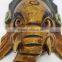 Hand Crafted Wooden Mask of Hindu Lord Ganesh Wall Hanging Made In Nepal