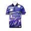 custom sublimated dry fit polo shirt with zipper