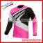 100%polyester Coolmax downhill mountain bike jersey