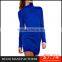 MGOO Top OEM Wholesale Vestidos Casuales For Lady Winter Autumn Long Sleeve Dress High Neck Blue Red Party Dress NB00422