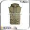 Custom dry fit full zip plain breathable mens sports gilet