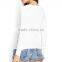 personal white blank autumn pullover women sweater