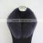 Myfur Women Cotton Padded Coat Dyed Blue Fox Fur Collar in Grey Color