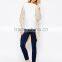 100% Cotton Long Sleeve Fashion Knitted Fabric o Neck Maternity Top Clothes