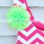 Girl Sweet Green Wave Line Tutu Dress wholesale New Design Kids Dance Dress