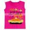 Wholesale letter printed PIE teenager baby girls top shirt for children M6082111