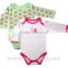 top quality long sleeve baby bodysuit of cute design and soft cotton fabric