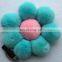 Factory price rabbit fur poms rex rabbit fur accessory for fashion