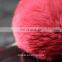 Rex rabbit fur pompoms for keychain fur bag charm