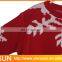 2016 New Design Custom Knitted Snowflake Pattern Acrylic Christmas Sweater
