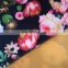 KS spun Velvet Paper Flower Printed Fabric Textile in Keqiao