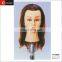 Brown Salon Mannequin Hairdressing Long Real Hair Cutting Training Head