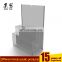 3 Pocket Clear Magazine Literature Holder Document&File Organizer Rack,Wall Mounted Acrylic