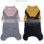 Warm Pet dog Cat knit suspender trousers casual wear apparel overalls