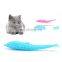 Interactive silicone fish pet toy toothbrush catnipfor for cat