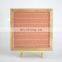 High quality Hexagon wood frame felt letter board  with Changeable Letter  with oak frame