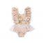 Girls Romper Puff Sleeve Bodysuit Rhinestone Bodysuit