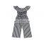 2020 Newest Faddish Onesie Baby Black And White Strip Baby Girls Romper