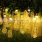 Solar LED Outdoor Rain Drop String Lights 20 LED Christmas Decoration Water Drop Fairy Lights