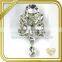 Customized metal Clear Rhinestone Pin Brooch FB053