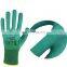 Half Wave Wrinkle Hanging Wear Non-Slip Dipped Rubber Protective Gloves