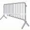 Welded fixed feet crowd control barrier steel crush barrier  temporary fence