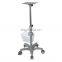 Hot Sale Aluminum Monitor ECG Machine Trolley Cart for Hospital