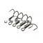 Overturned Treble Hook High Carbon Steel Black Fishing Hook 1# 2# 4# 6# 8# 12# For Lure Triple Hook Fishing Tackle