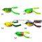 Wholesale Price 3D Eyes Artificia 6cm/15g Colorful Jigging Vibe Trolling Soft Plastic Frog Fishing Lure
