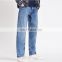 China factory OEM 100% Cotton skinny washed blue men jeans