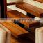 Sectional Wood Color Stairs Interior Staircase With Oak Tread&Stringer Carbon Steel Keel With Railings