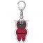 Squid Game Key Chain Mini Doll Key Chains Clear Acrylic Cosplay Red Man Halloween Keyring Soldier Squid Game Keychain