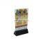 menu holder Acrylic flyer stand custom Clear A5 Acrylic sign Holder